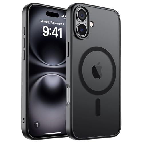 ZAPICA Magnetic Case for iPhone 16 in Black