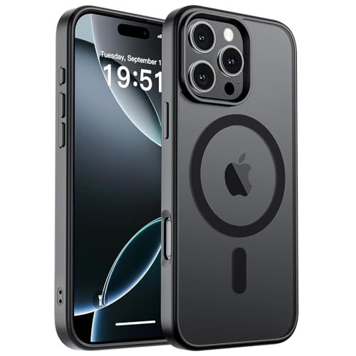 ZAPICA Magnetic Case for iPhone 16 Pro Max in Black