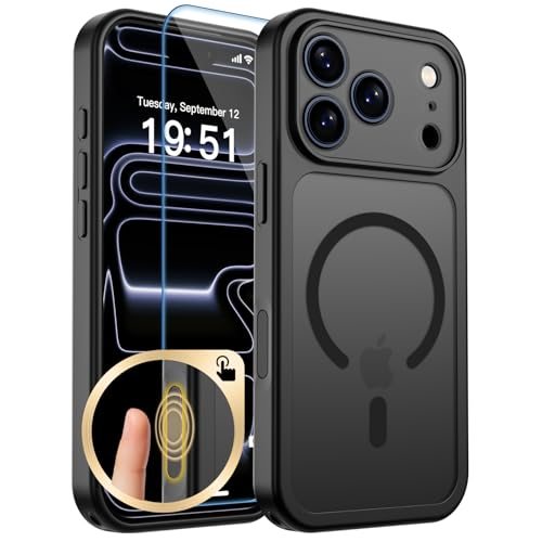 ZAPICA Magnetic Case for iPhone 17 Pro Max in Midnight Black